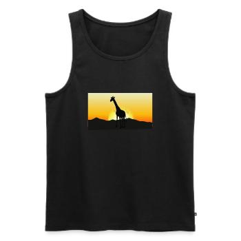 Safari Zoo Animals Wildlife - Männer Premium Bio Tank Top - Schwarz - Vorne - Michal (187cm)