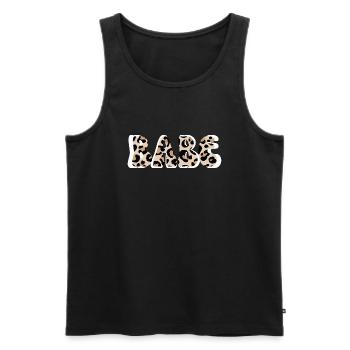 Babe Leopard - Brautgespann - Männer Premium Bio Tank Top - Schwarz - Vorne - Michal (187cm)
