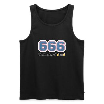 Sayings - Men's Premium Organic Tank Top - black - Front - Michal (187cm)