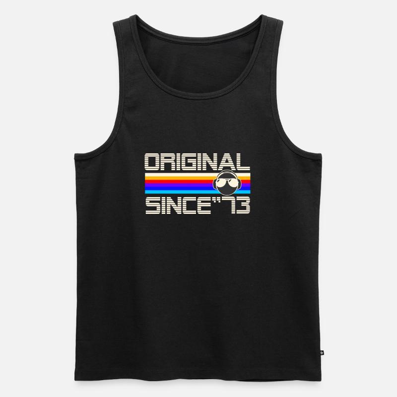 Seit 73 - Männer Premium Bio Tank Top - Schwarz