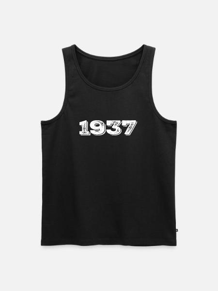 Birthday Gift 1937 - 1937 - Men's Premium Organic Tank Top - black