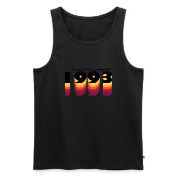 Vintage Bold Hommage à 1993 - Célébrer le 32ème - Débardeur bio Premium Homme - noir - Devant - Michal (187cm)