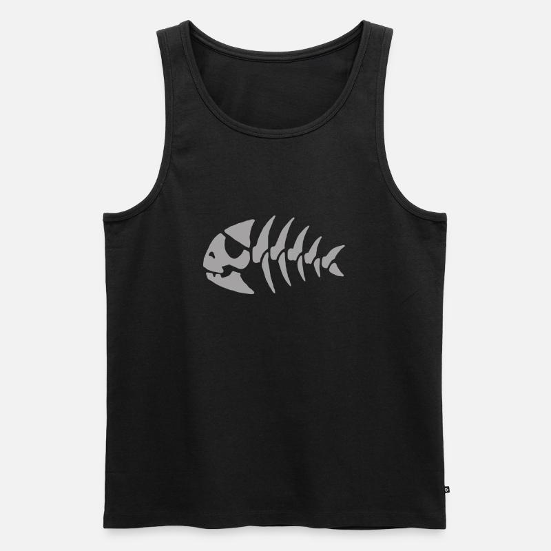 Poisson Arrete - Männer Premium Bio Tank Top - Schwarz
