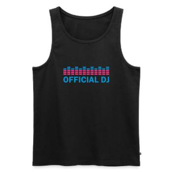 official dj - Men's Premium Organic Tank Top - black - Front - AI Model Male 178 light (178cm)