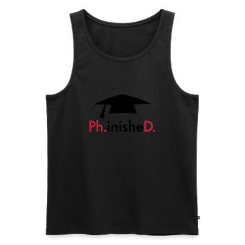 Promotion - Débardeur bio Premium Homme - noir - Devant - Michal (187cm)