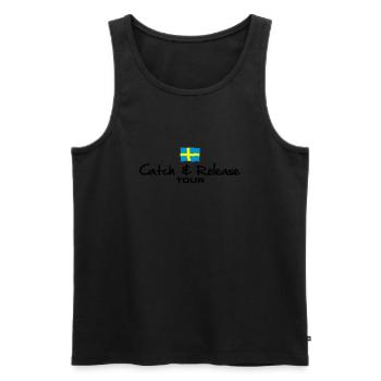 C&R Schweden Tour - Männer Premium Bio Tank Top - Schwarz - Vorne - AI Model Male 178 light (178cm)