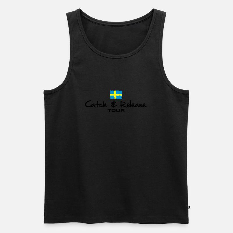 C&R Schweden Tour - Männer Premium Bio Tank Top - Schwarz