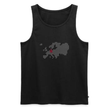deutschland - Männer Premium Bio Tank Top - Schwarz - Vorne - AI Model Male 178 light (178cm)