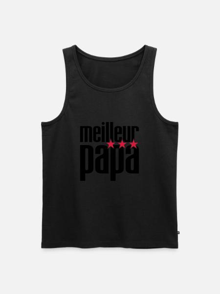 Meilleur Papa - Débardeur bio Premium Homme - noir