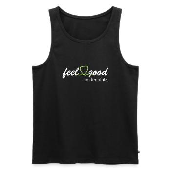 feelgood in the Palatinate - Men's Premium Organic Tank Top - black - Front - AI Model Male 178 light (178cm)