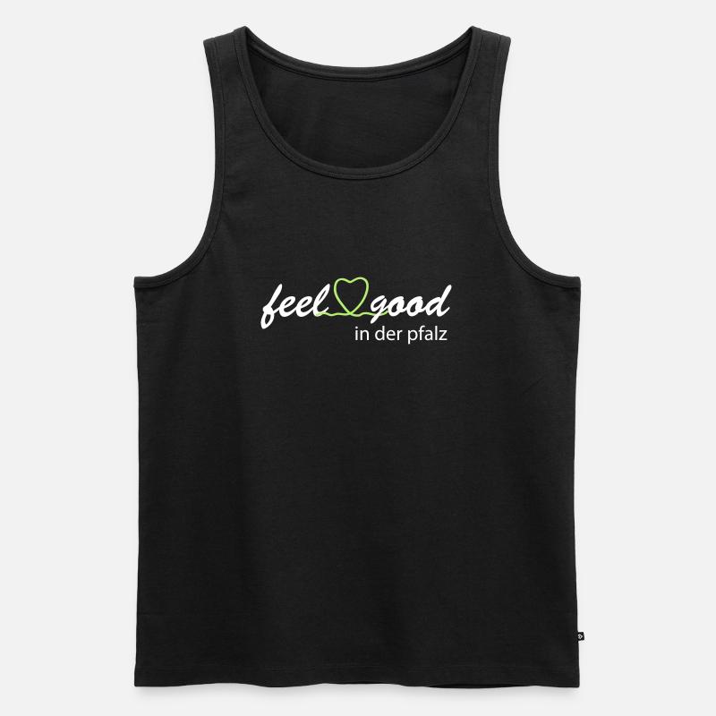 feelgood in der Pfalz - Männer Premium Bio Tank Top - Schwarz