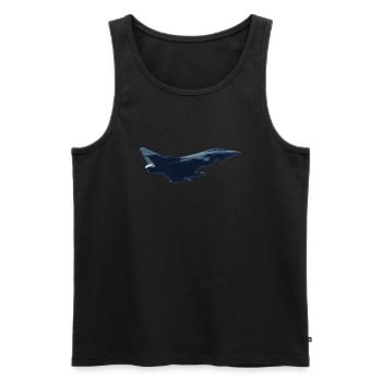 euro2 - Men's Premium Organic Tank Top - black - Front - AI Model Male 178 light (178cm)