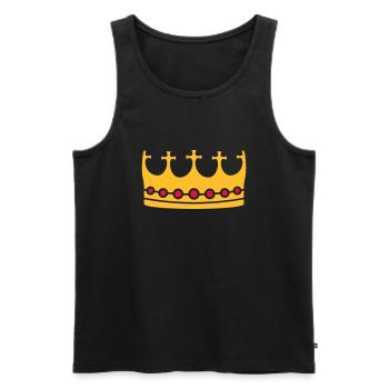 Diamanten Königin Krone Schmuck - Männer Premium Bio Tank Top - Schwarz - Vorne - Michal (187cm)