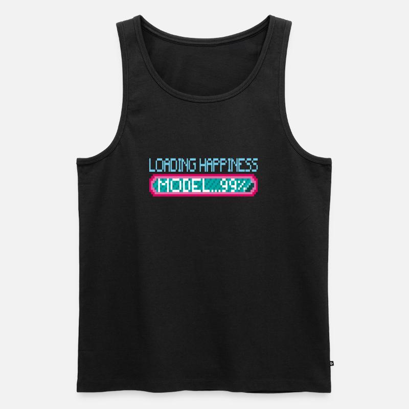 GLÜCKSMODELL - Männer Premium Bio Tank Top - Schwarz