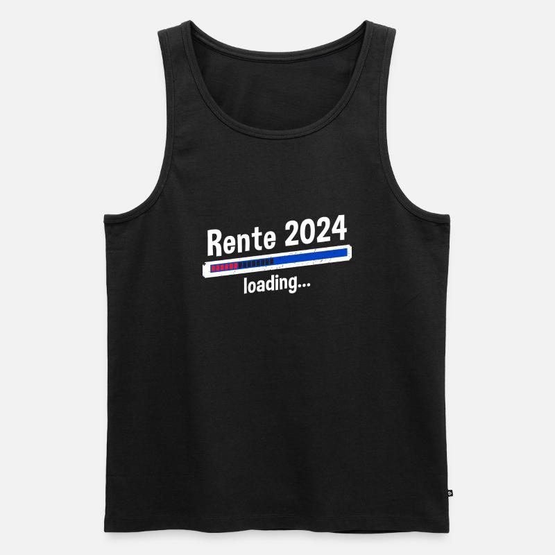 Rente 2024 Loading... Rente 2024 - Männer Premium Bio Tank Top - Schwarz