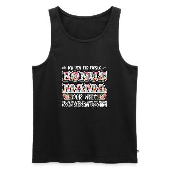 Bonus Mama Familie Stiefmutter Geschenk - Männer Premium Bio Tank Top - Schwarz - Vorne - Michal (187cm)