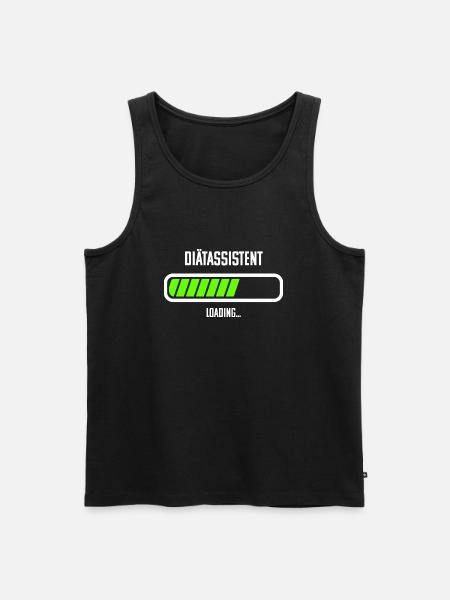 Diätassistent Beruf Loading Ladebalken - Männer Premium Bio Tank Top - Schwarz