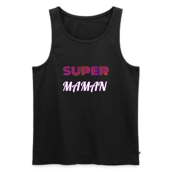 Super Maman - Débardeur bio Premium Homme - noir - Devant - Michal (187cm)