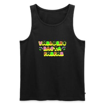 BestGroßmutter Großmutter Großvater Großvater Geburtstagsfamilie - Männer Premium Bio Tank Top - Schwarz - Vorne - AI Model Male 178 light (178cm)