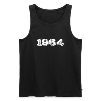 Geburtstagsgeschenk 1964 - 1964 - Männer Premium Bio Tank Top - Schwarz - Vorne - Michal (187cm)