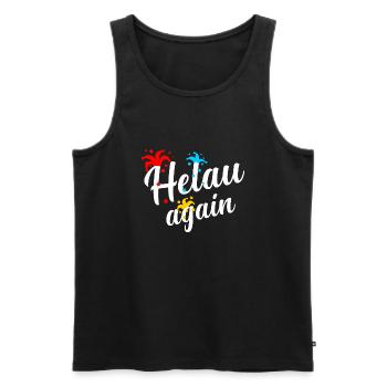 Helau, Fasching, Carnaval, Fasnacht, Fasnet - Débardeur bio Premium Homme - noir - Devant - AI Model Male 178 light (178cm)