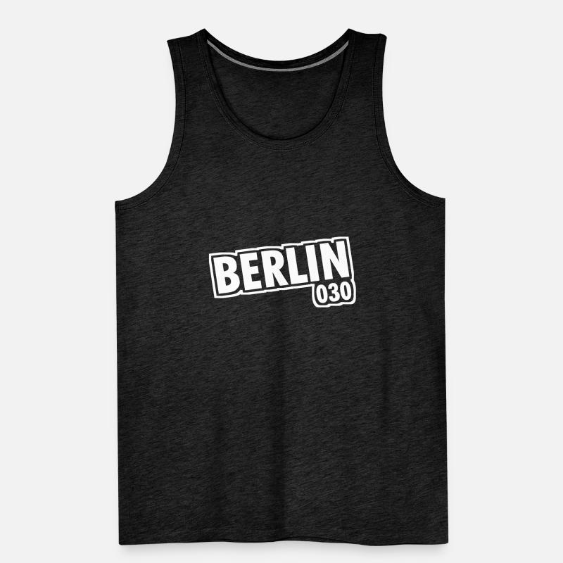 Berlin - 030 - Capital - Germany - Area Code Men's Premium Organic Tank Top