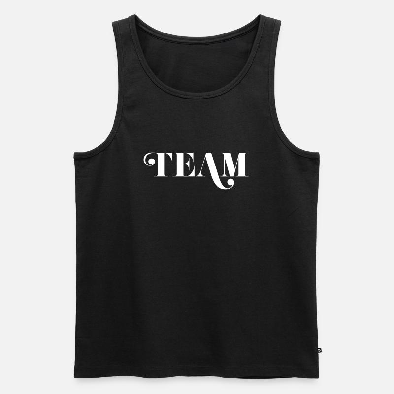Tea, - Männer Premium Bio Tank Top - Schwarz