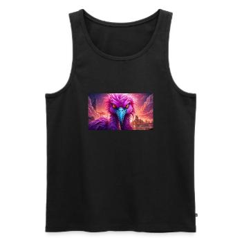 Süße mürrische griesgrämige Tiere - Flamingo - Männer Premium Bio Tank Top - Schwarz - Vorne - Michal (187cm)