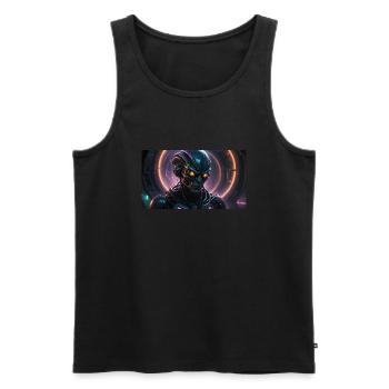 Alien 2 - Männer Premium Bio Tank Top - Schwarz - Vorne - Michal (187cm)