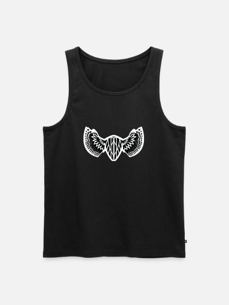 The Mystical Winged Ancient Shield - Men's Premium Organic Tank Top - black