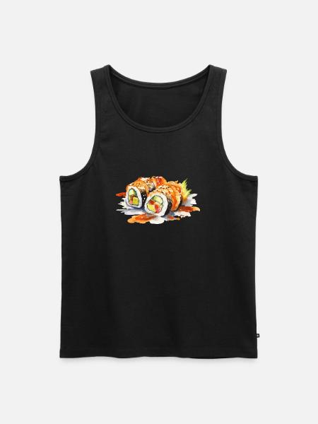 Sushi - Men's Premium Organic Tank Top - black