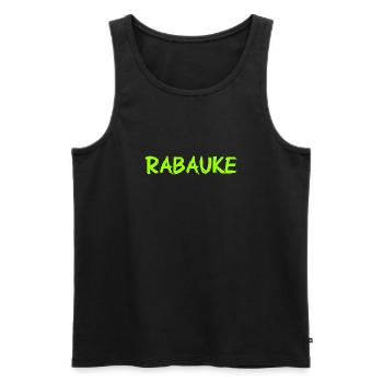 Rabauke - ungehobelter Mensch - ungezogenes Kind - Männer Premium Bio Tank Top - Schwarz - Vorne - AI Model Male 178 light (178cm)