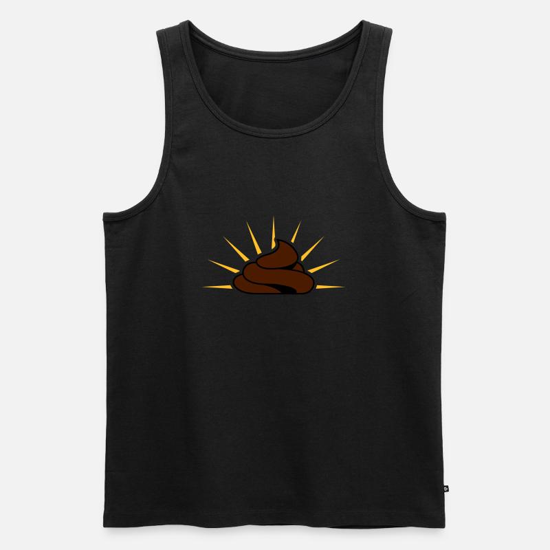 heilige_scheisse_v2 - Männer Premium Bio Tank Top - Schwarz