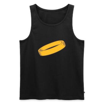 wedding cool round circle marry ring jewelry jun - Men's Premium Organic Tank Top - black - Front - Michal (187cm)