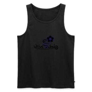 Handball Wirbelwind - Männer Premium Bio Tank Top - Schwarz - Vorne - Michal (187cm)
