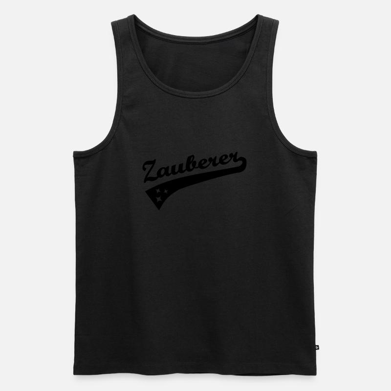 Zauberer - Männer Premium Bio Tank Top - Schwarz