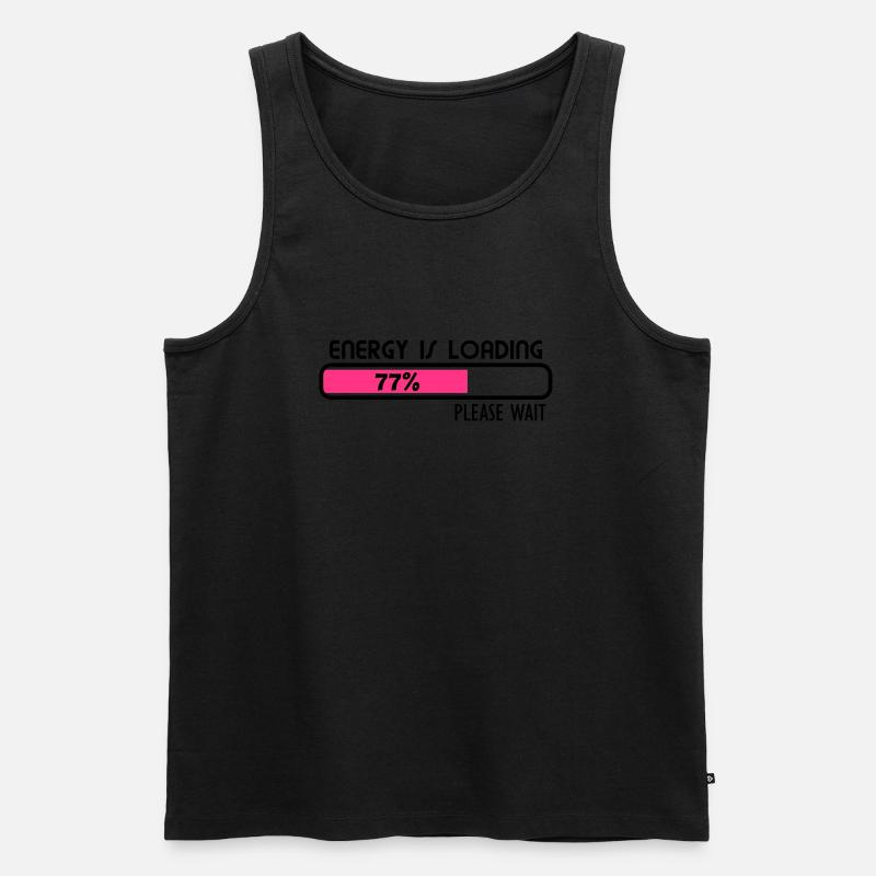 Energy loading - V2 - Männer Premium Bio Tank Top - Schwarz