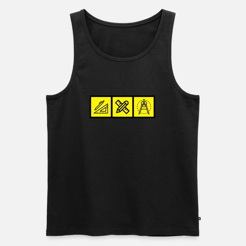 Architect / Architecture / Architekt / Architektur - Men's Premium Organic Tank Top - black