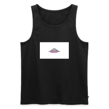SnowFlake - Männer Premium Bio Tank Top - Schwarz - Vorne - AI Model Male 178 light (178cm)