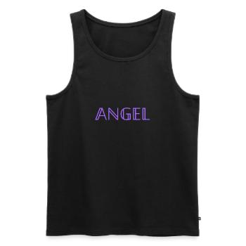 angel v.2 | original by. MMJ49 - Men's Premium Organic Tank Top - black - Front - AI Model Male 178 light (178cm)