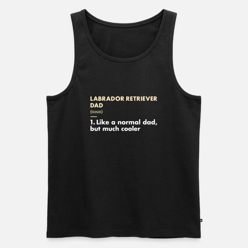 Labrador Retriever Dad Definition - Männer Premium Bio Tank Top - Schwarz