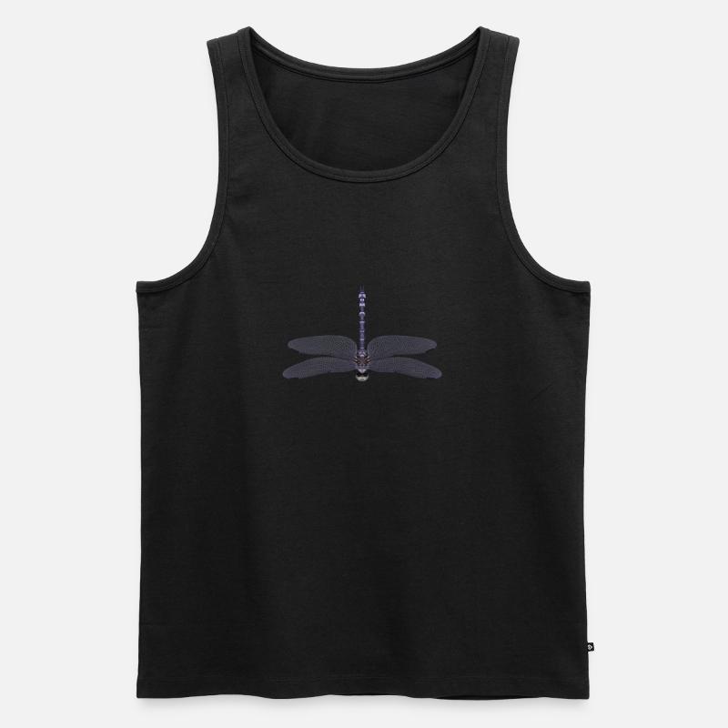Libelle - Männer Premium Bio Tank Top - Schwarz