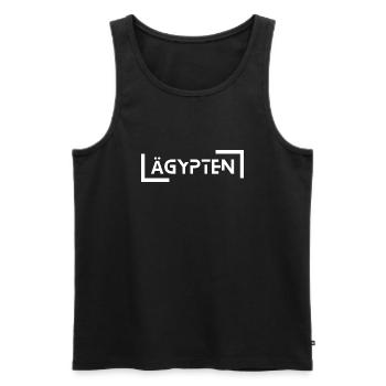 Egypt - Men's Premium Organic Tank Top - black - Front - Michal (187cm)