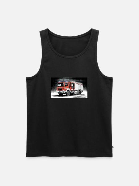 Fire Truck - Men's Premium Organic Tank Top - black
