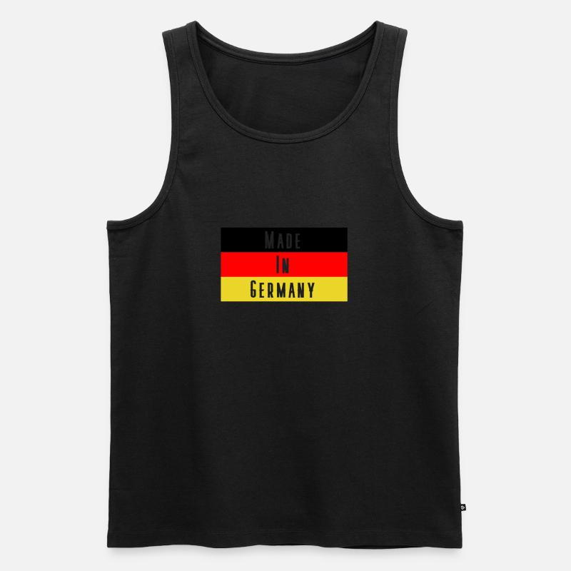 Made in Germany - Männer Premium Bio Tank Top - Schwarz