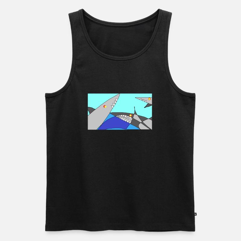 WAR - Männer Premium Bio Tank Top - Schwarz