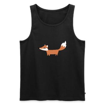 Niedlicher kleiner Fuchs - Männer Premium Bio Tank Top - Schwarz - Vorne - AI Model Male 178 light (178cm)