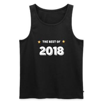 Das Beste aus 2018 - Männer Premium Bio Tank Top - Schwarz - Vorne - AI Model Male 178 light (178cm)