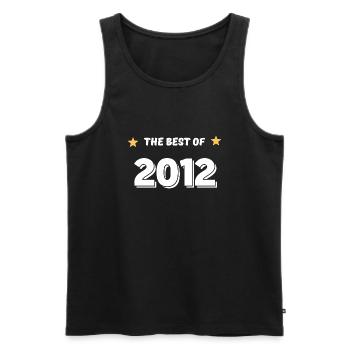 Das Beste aus 2012 - Männer Premium Bio Tank Top - Schwarz - Vorne - AI Model Male 178 light (178cm)