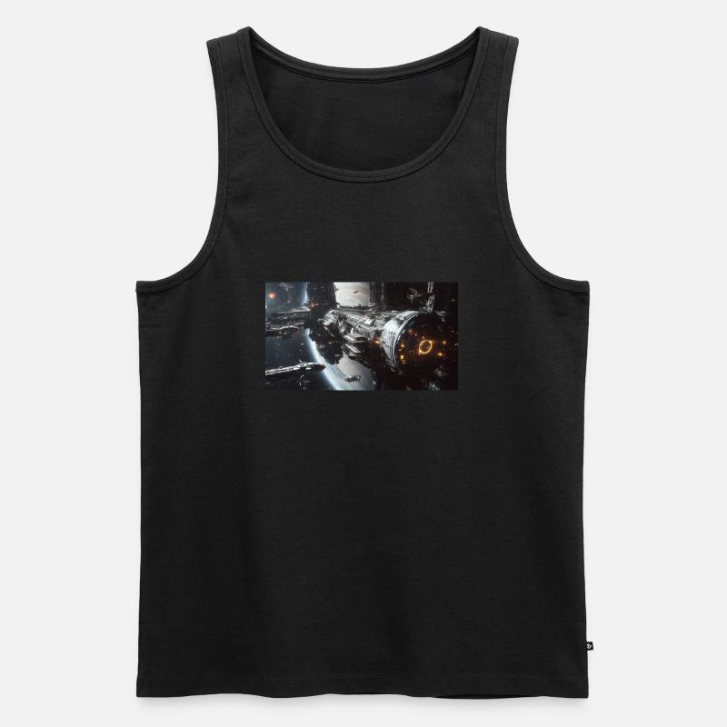 Lost in Space 1 1 - Männer Premium Bio Tank Top - Schwarz